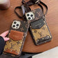 Luxury Designer Case with Pockets and Strap