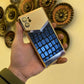 Premium Concept Croco Leather Pattern with Lens Glass Case