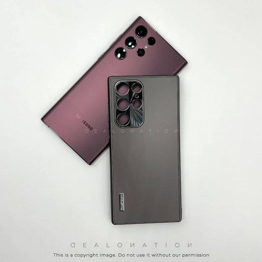 Matte Back with Metal Camera Protection for S22 Ultra
