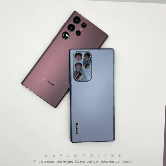 Matte Back with Metal Camera Protection for S22 Ultra