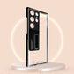 Metal Stand with Carbon Fiber Camera Ring Clear Case
