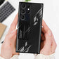 Metal Stand with Carbon Fiber Camera Ring Clear Case