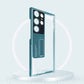 Metal Stand with Carbon Fiber Camera Ring Clear Case