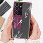 Metal Stand with Carbon Fiber Camera Ring Clear Case