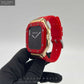 Luxury Stainless Steel Case with Silicon Strap (44-45MM)