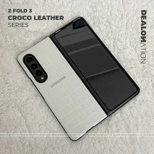 Croco Leather Series Samsung Z Fold 3
