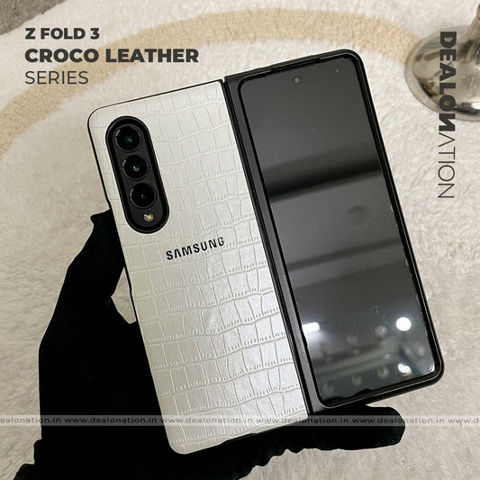 Croco Leather Series Samsung Z Fold 3