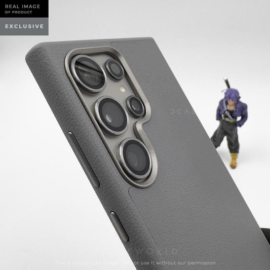 X-LEVEL Magnet Series PC+PU Leather Case with Titanium Camera Ring - S24 Ultra 
