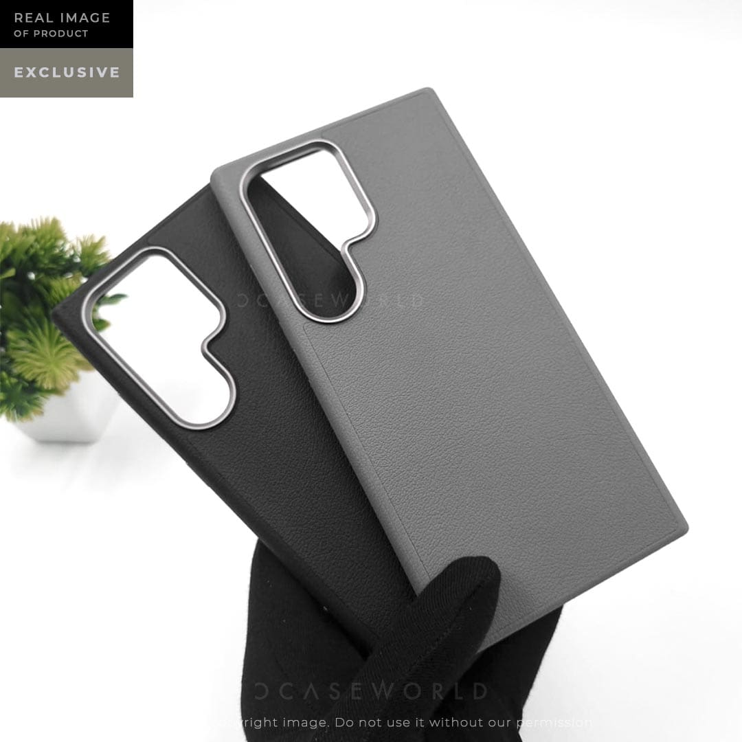 X-LEVEL Magnet Series PC+PU Leather Case with Titanium Camera Ring - S24 Ultra 
