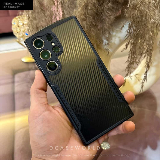 XUNDO CARBON FIBRE FINGERPRINT PROOF CASE – S23 Ultra
