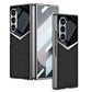 Sleek ‘V’ design – Hard Shell Glass Finish Carbon Fiber Case for Galaxy Z Fold 6