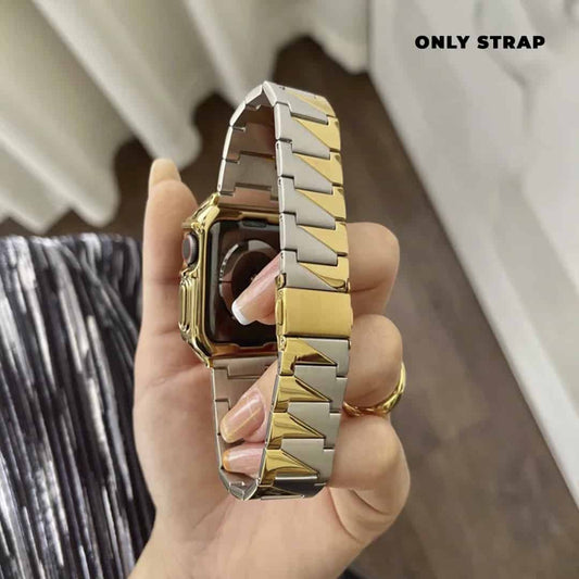 ZigZag Dual Color Party Look Stainless Steel Bracelete - 42/44/45/49 MM