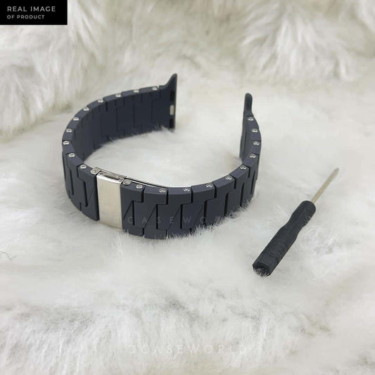 Silicon Armani Style Link Bracelet 42-44-45 MM