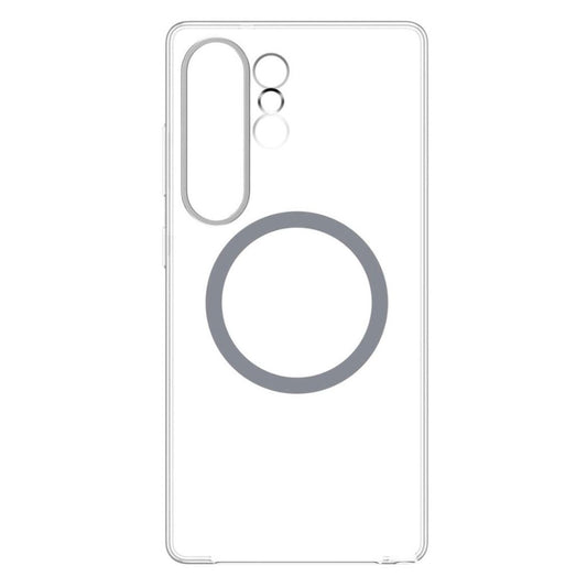 Clear View Magnetic Case with Alloy Camera Shield For S25 Ultra