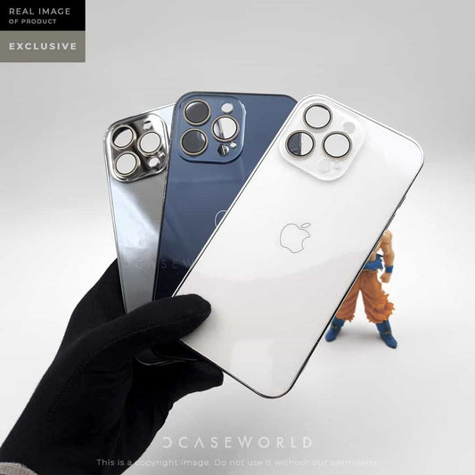 Glossy Glass Back with Camera Protection
