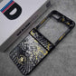 Santa Barbara Serpente Luxe Leather Case for Samsung Galaxy Z Flip