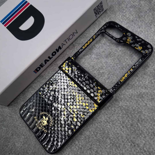 Santa Barbara Serpente Luxe Leather Case for Samsung Galaxy Z Flip