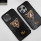Luxury 3D Golden Tiger Croco Leather Premium Case