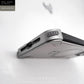 EvoEdge – Rimless Premium Leather & Aluminum Case with Magnetic Stand