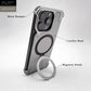 EvoEdge – Rimless Premium Leather & Aluminum Case with Magnetic Stand