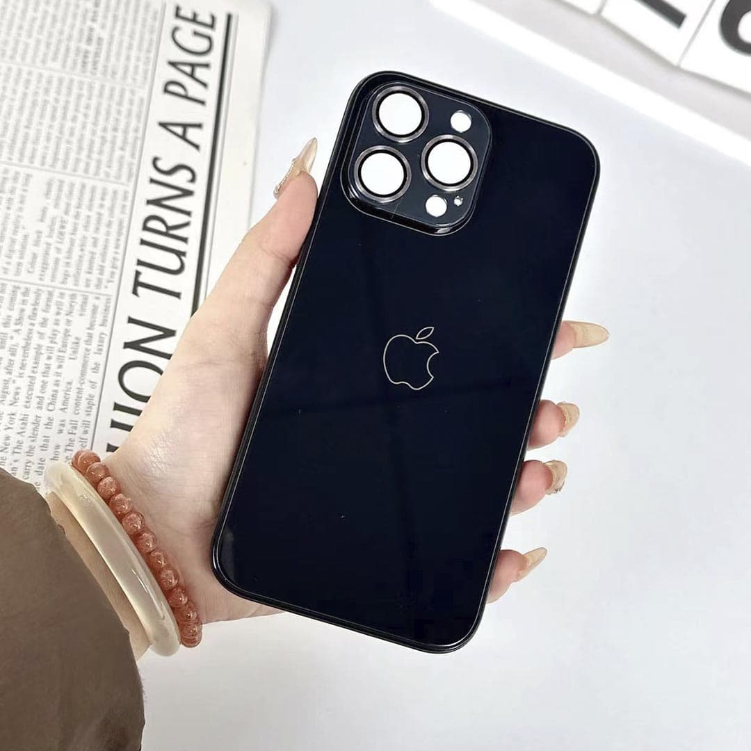 Glossy Glass Back with Camera Protection