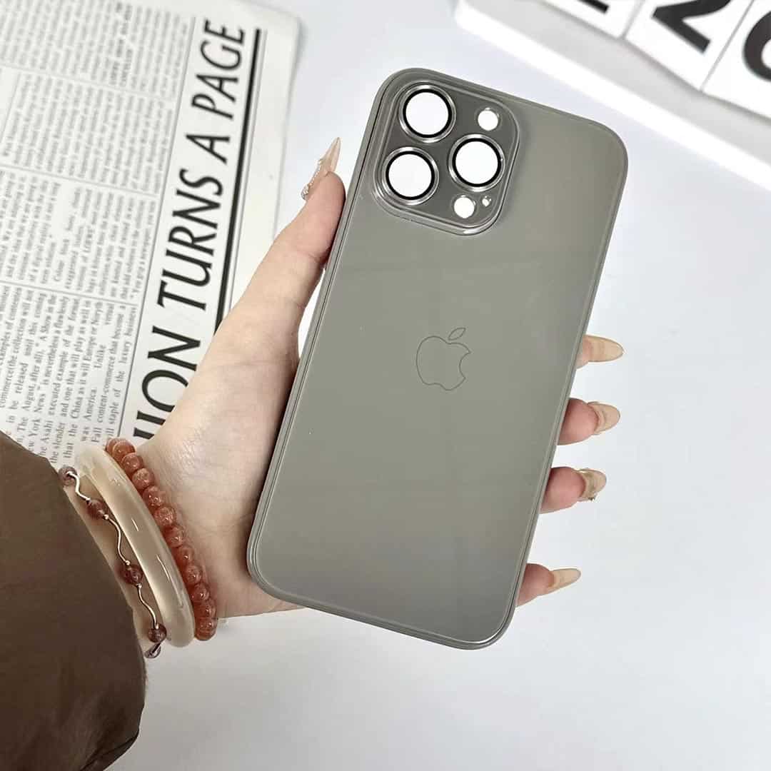 Glossy Glass Back with Camera Protection