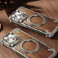 EvoEdge – Rimless Premium Leather & Aluminum Case with Magnetic Stand