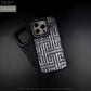 K A J S A Premium Leather + Embroidered Case with Titanium Alloy Ring