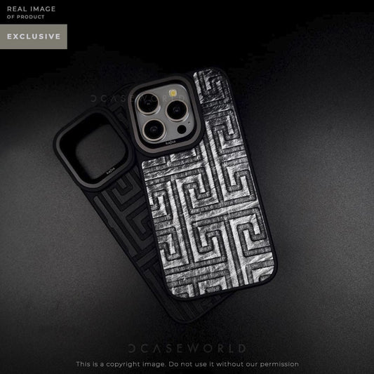 K A J S A Premium Leather + Embroidered Case with Titanium Alloy Ring