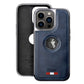 Luxury Series Leather Case with Chrome Sides and Logo Cut