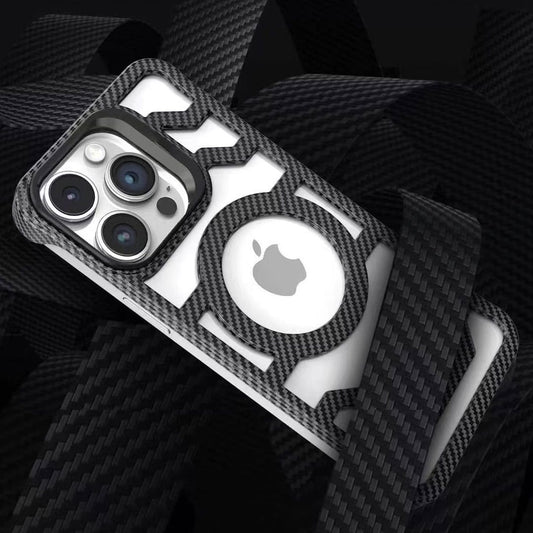 Bezel Less Carbon Fiber Magnetic Bracket Case