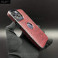 Luxury Series Leather Case with Chrome Sides and Logo Cut