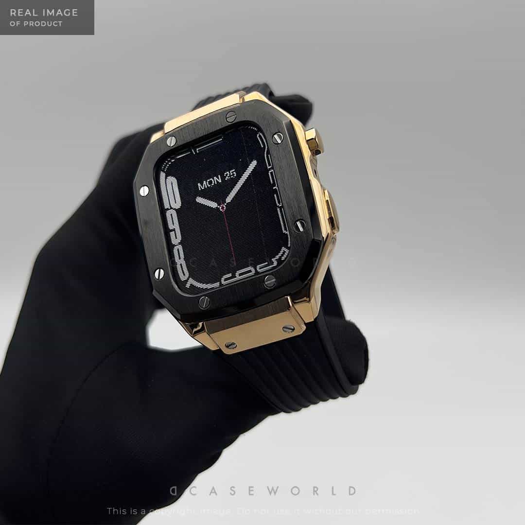 Luxury Stainless Steel Case with Silicon Strap (44-45MM)