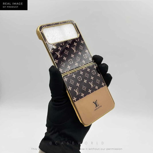 LUXE Premium Glass Back Case with Microfibre Cloth Inside – Z Flip 4
