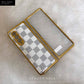 Checks with Chrome Sides and Glass Front Panel