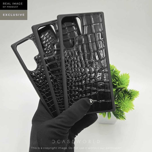 Luxury Croco Patent Leather Case
