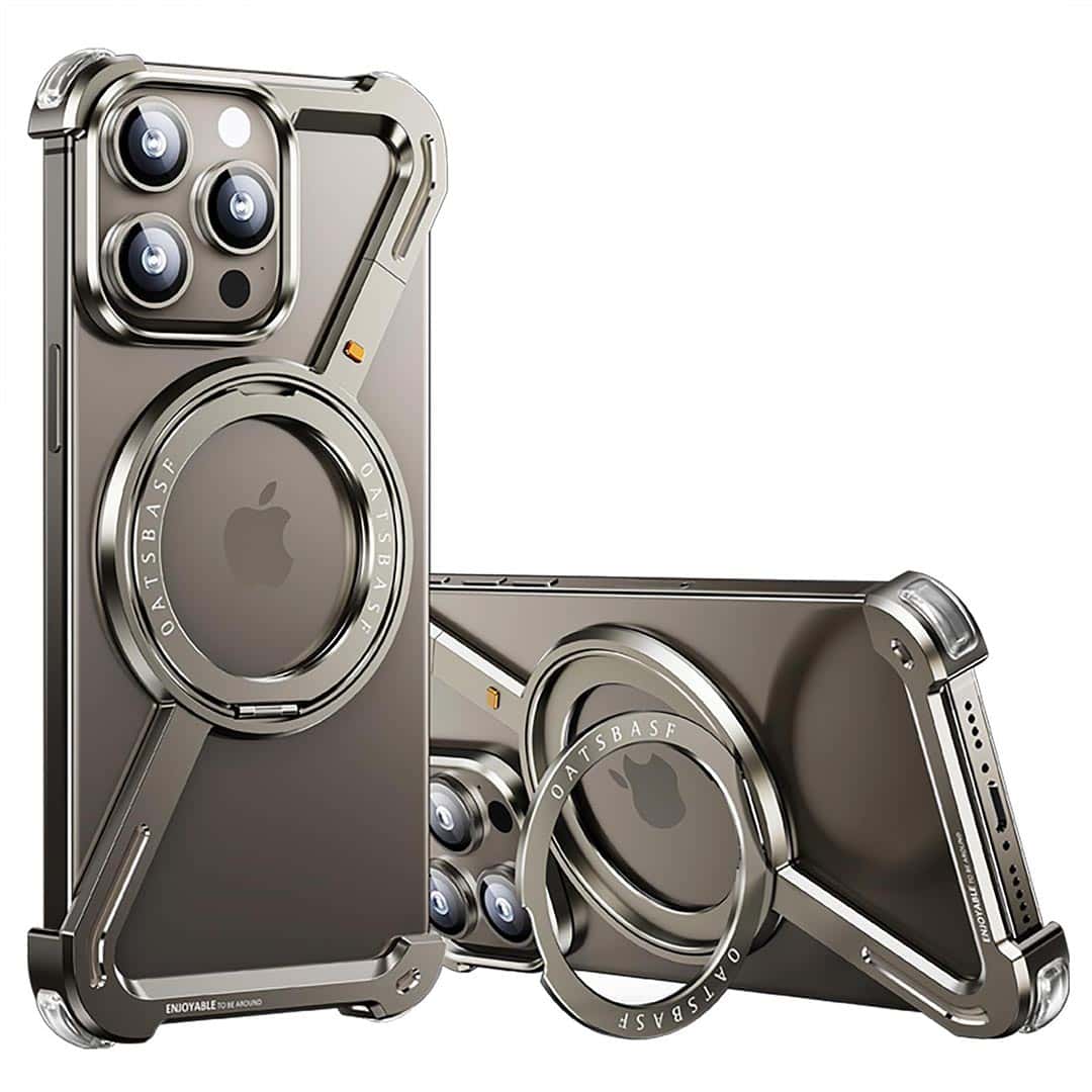 Z Rotating MagSafe Metal Rimless Case