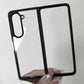 Samsung Galaxy Z Fold 6 Clear TPU + Transparent PC Phone Case(Black)