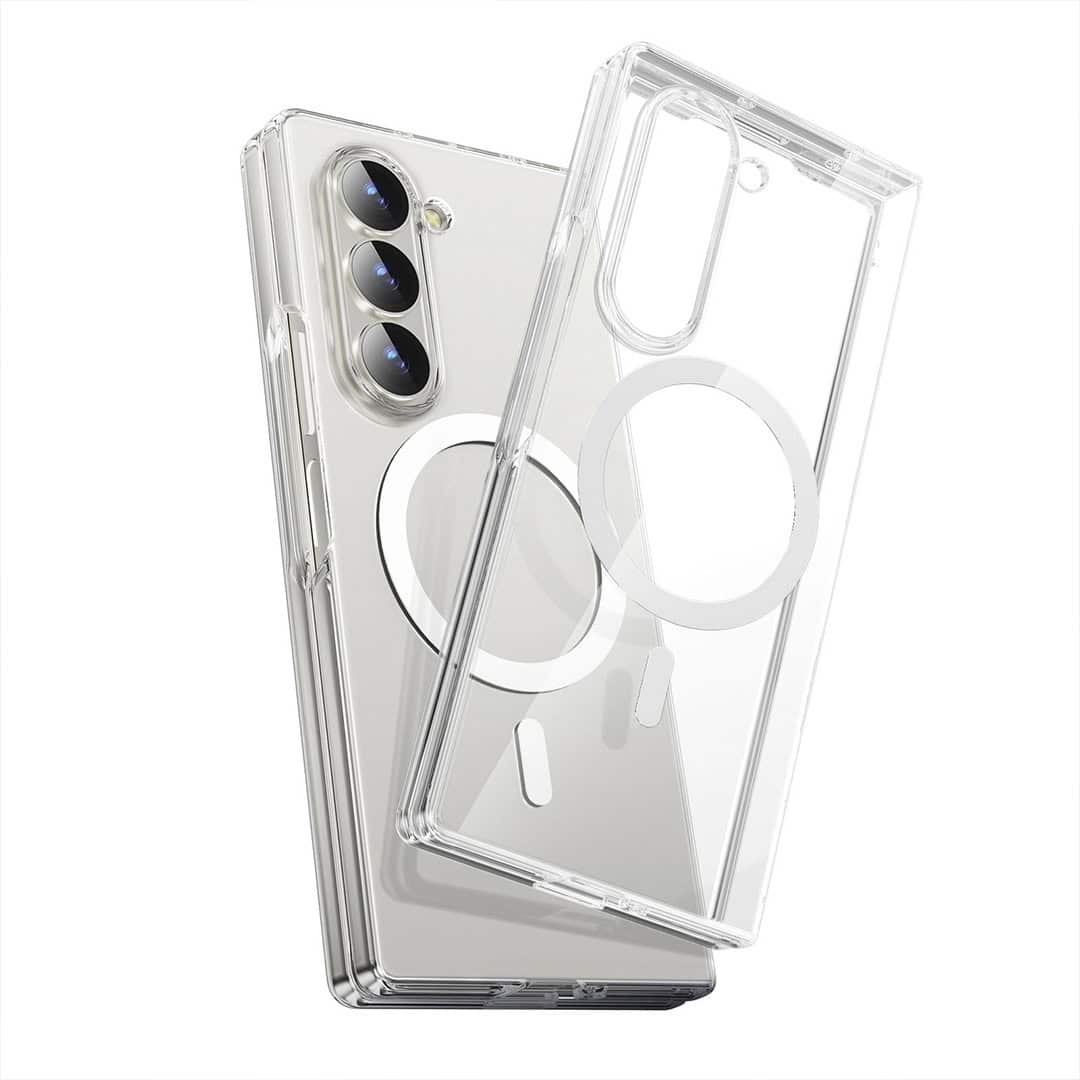 Crystal Clear Anti-Yellowing MagSafe Case For Galaxy Z Fold Series