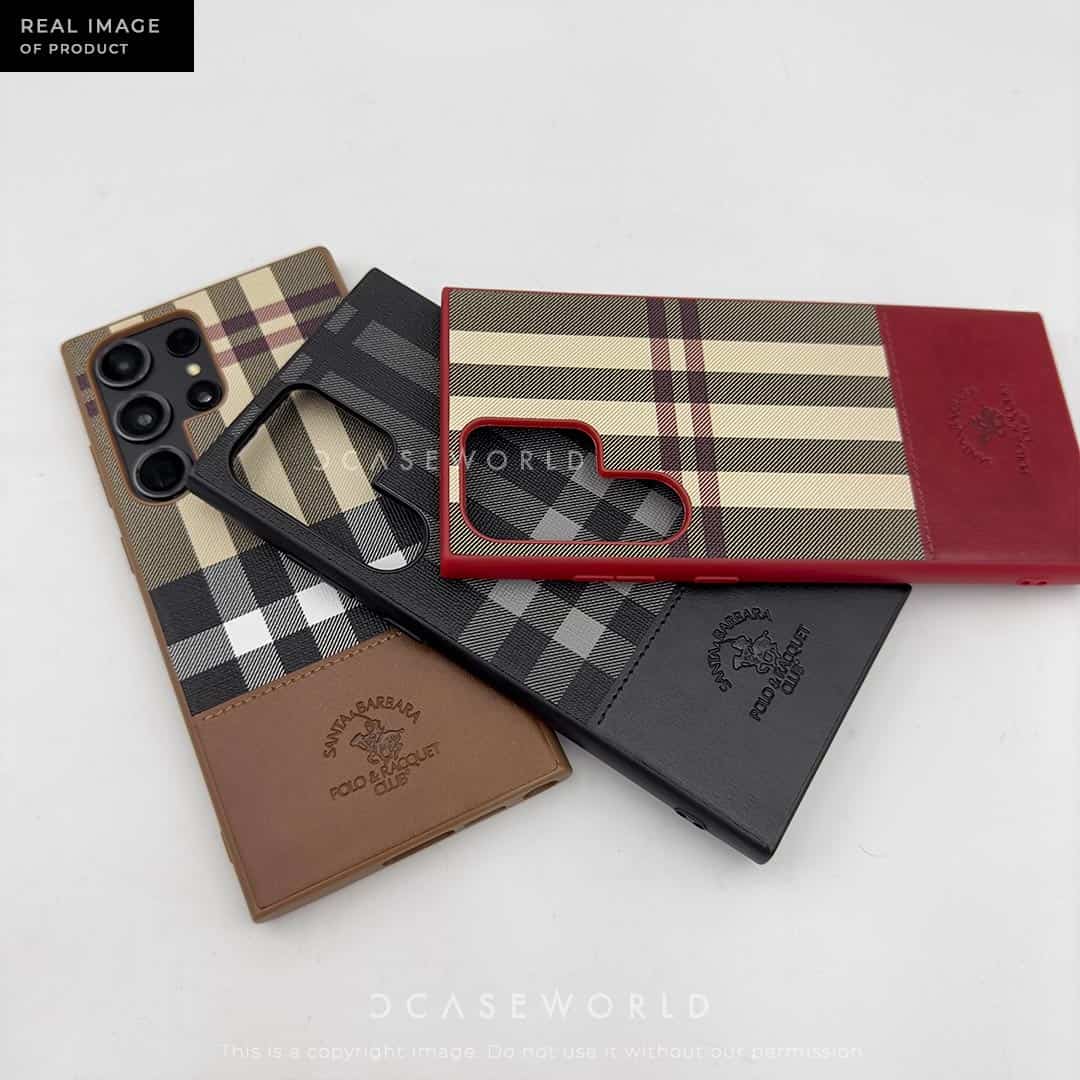 Polo PLAID by SANTA BARBARA Premium Leather Case