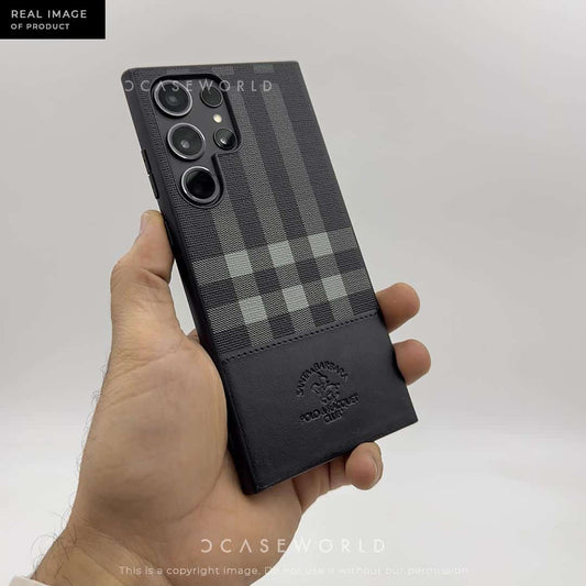 Polo PLAID by SANTA BARBARA Premium Leather Case