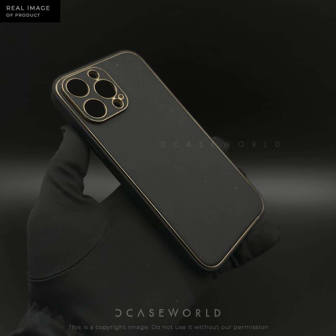 Premium Leather TPU Case with Camera Protection