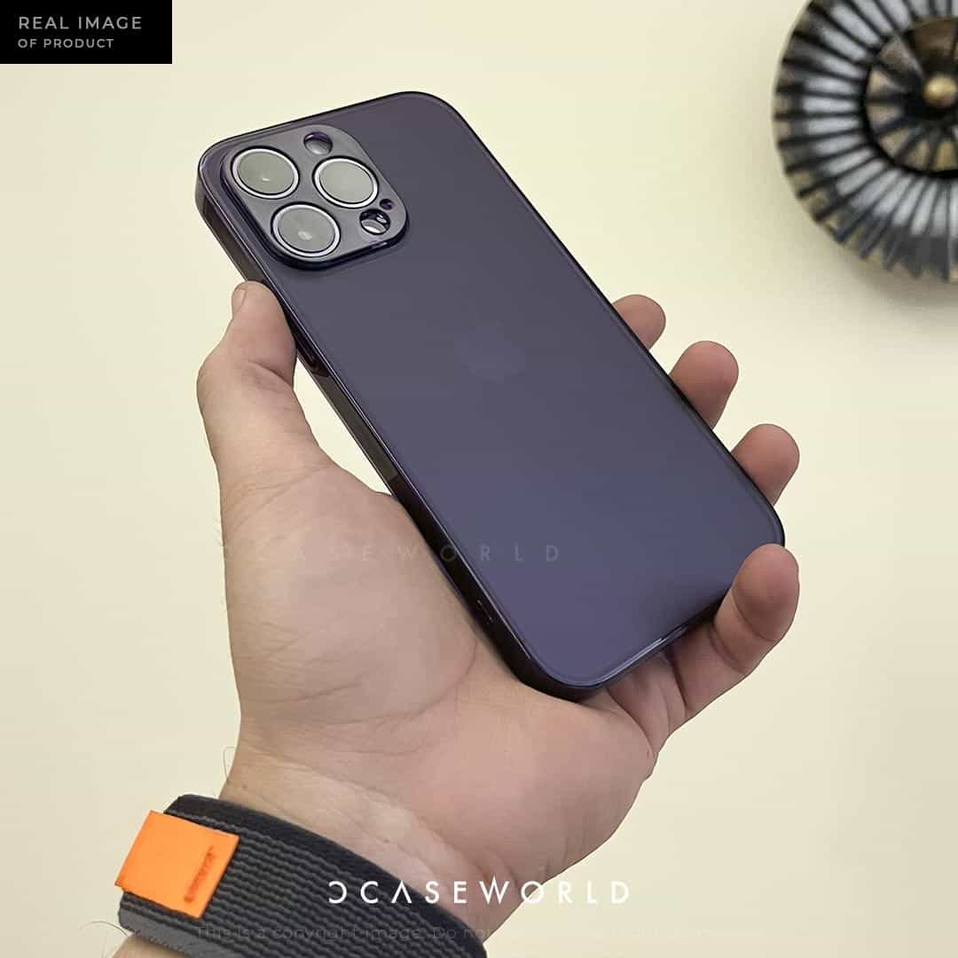 Purple Smooth Matte Case with Shiny Sides