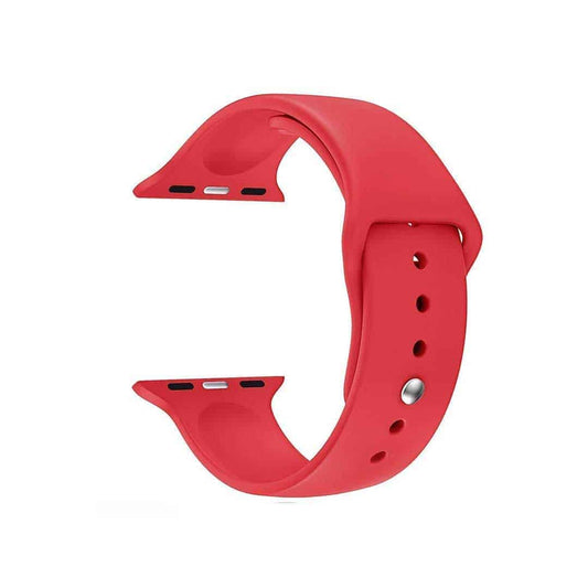Red Silicone Sports Apple Watch Band