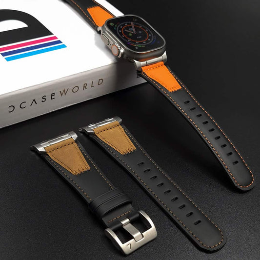 Premium Grade Leather Dual Color Strap (42/44/45/49mm)