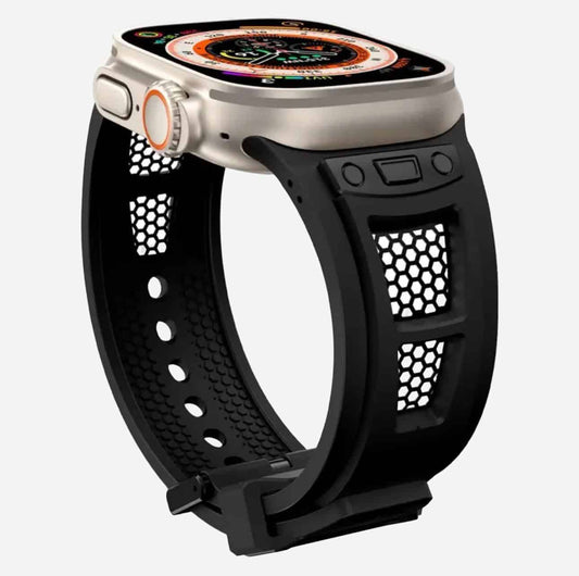 Premium AP Style with Titanium Mesh Silicone Strap (42/44/45/49mm)